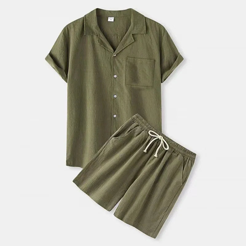 Portofino Summer Set – 2-Piece Linen Outfit