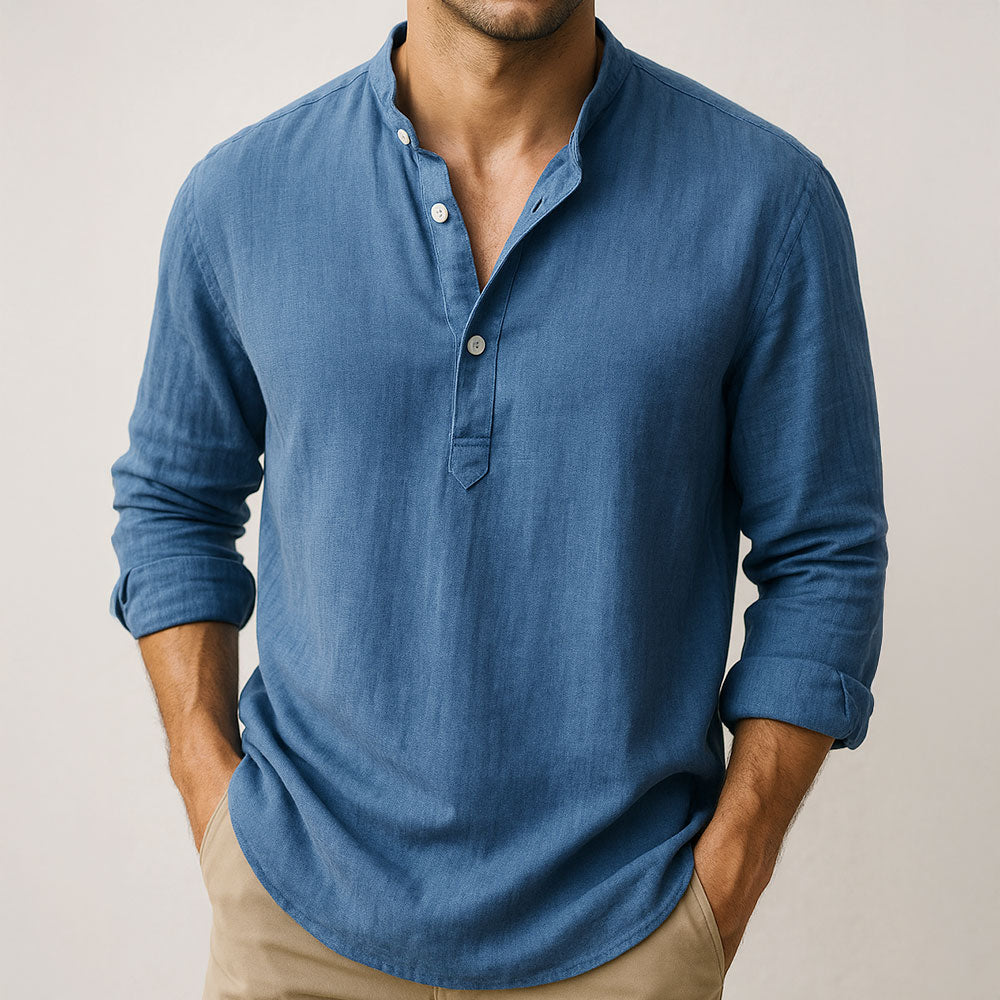 Elegant Men's Linen Shirt