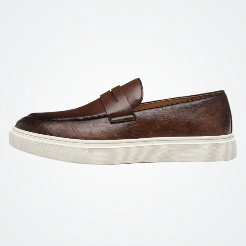 Mocassim Slip On Masculino de Couro Elite® Reine