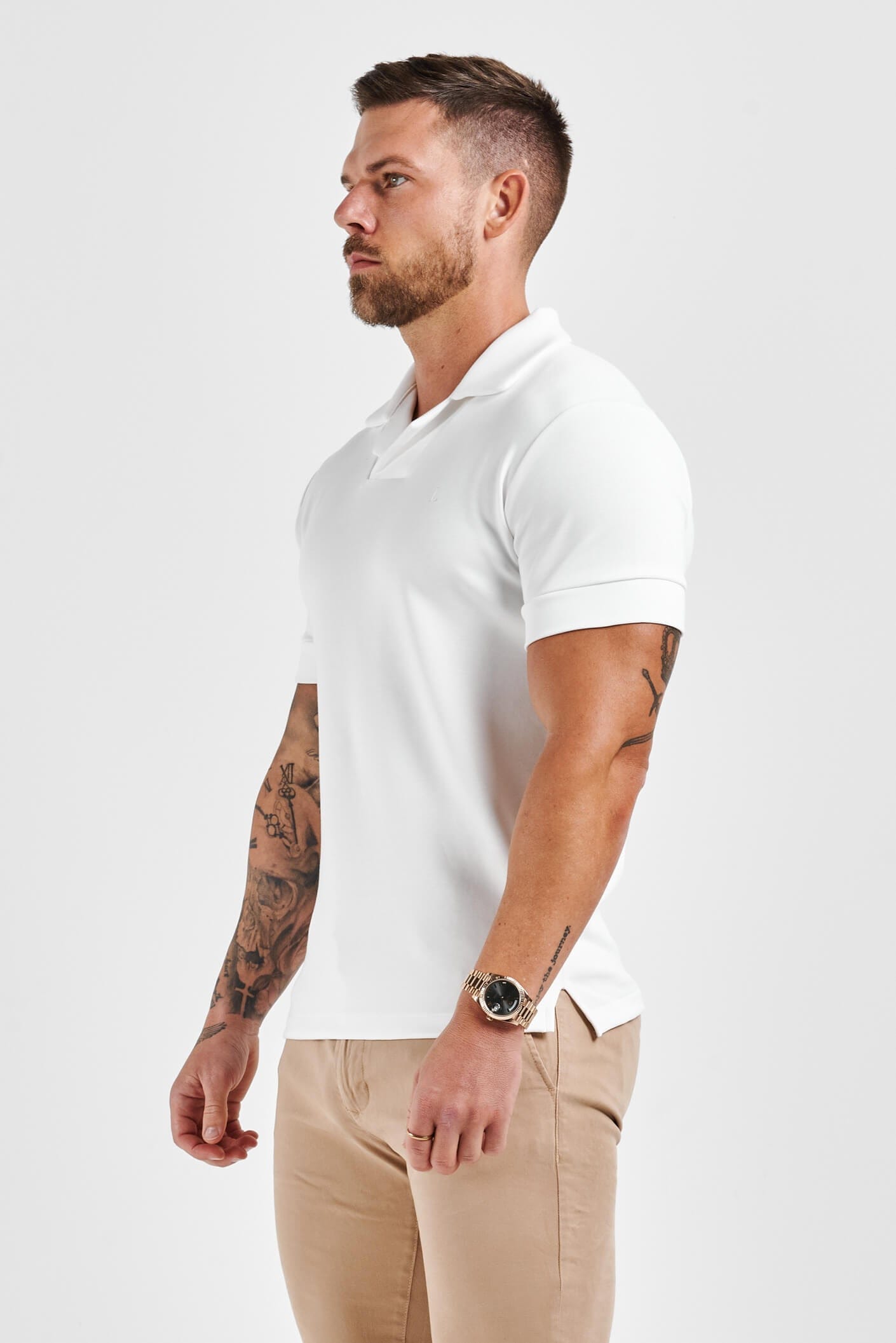 GOLA POLO CORE REVERE - BRANCA