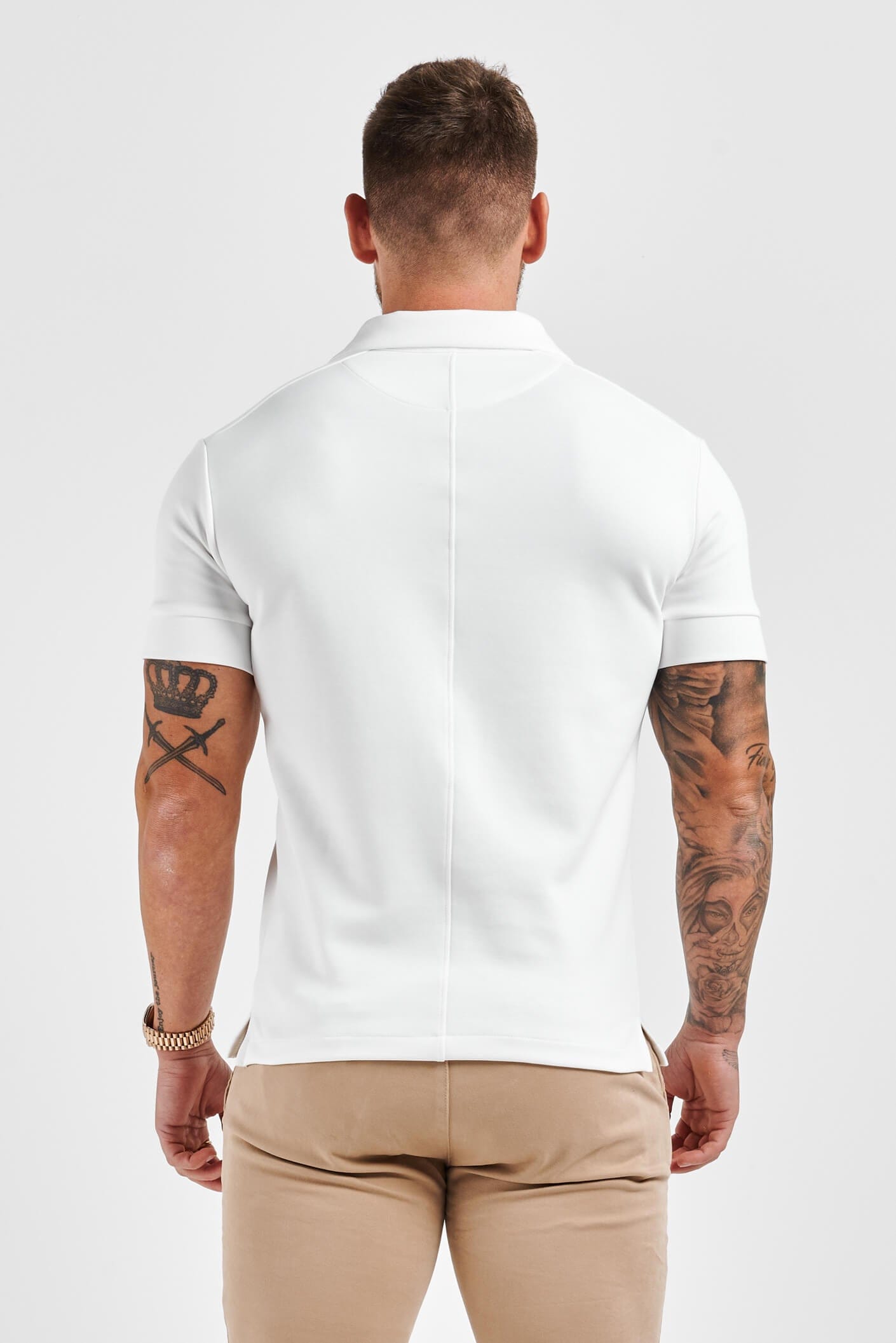 GOLA POLO CORE REVERE - BRANCA