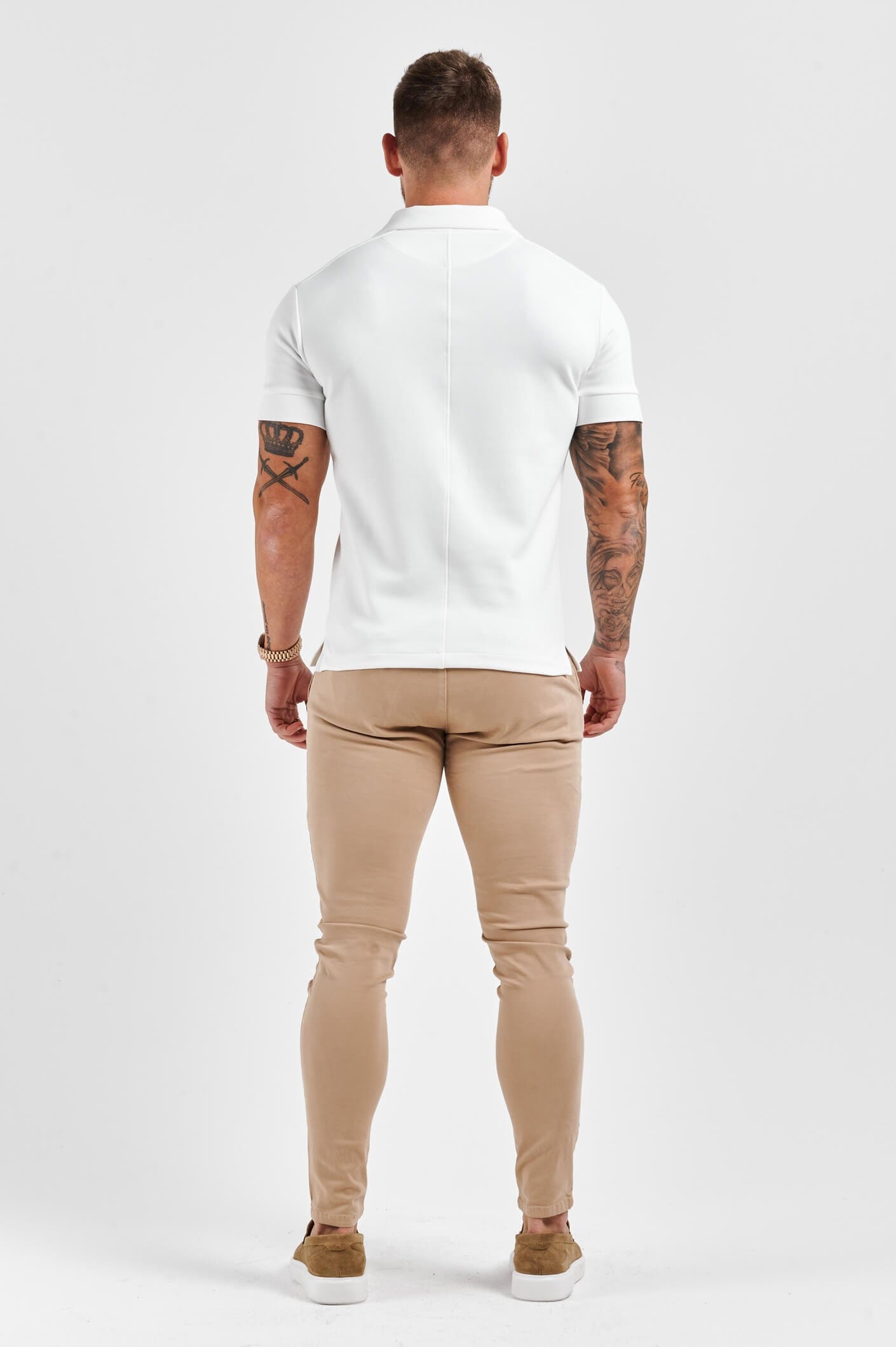 GOLA POLO CORE REVERE - BRANCA