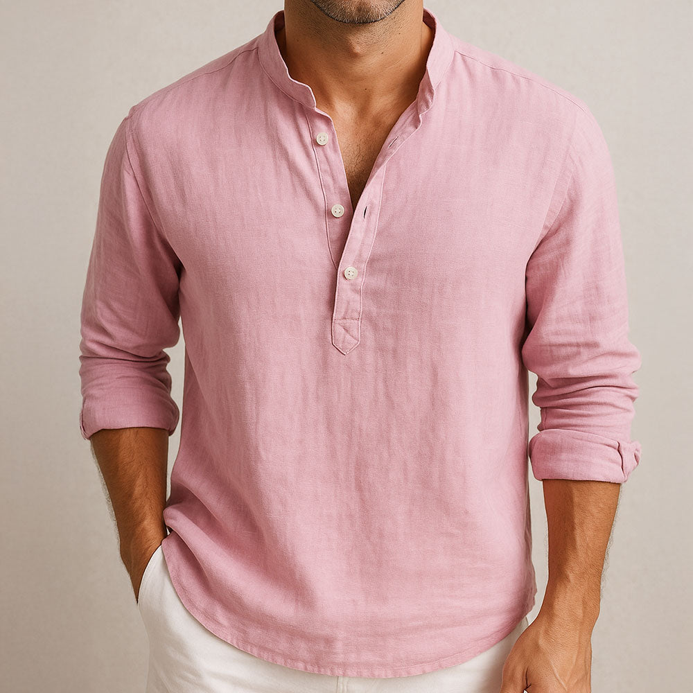 Elegant Men's Linen Shirt