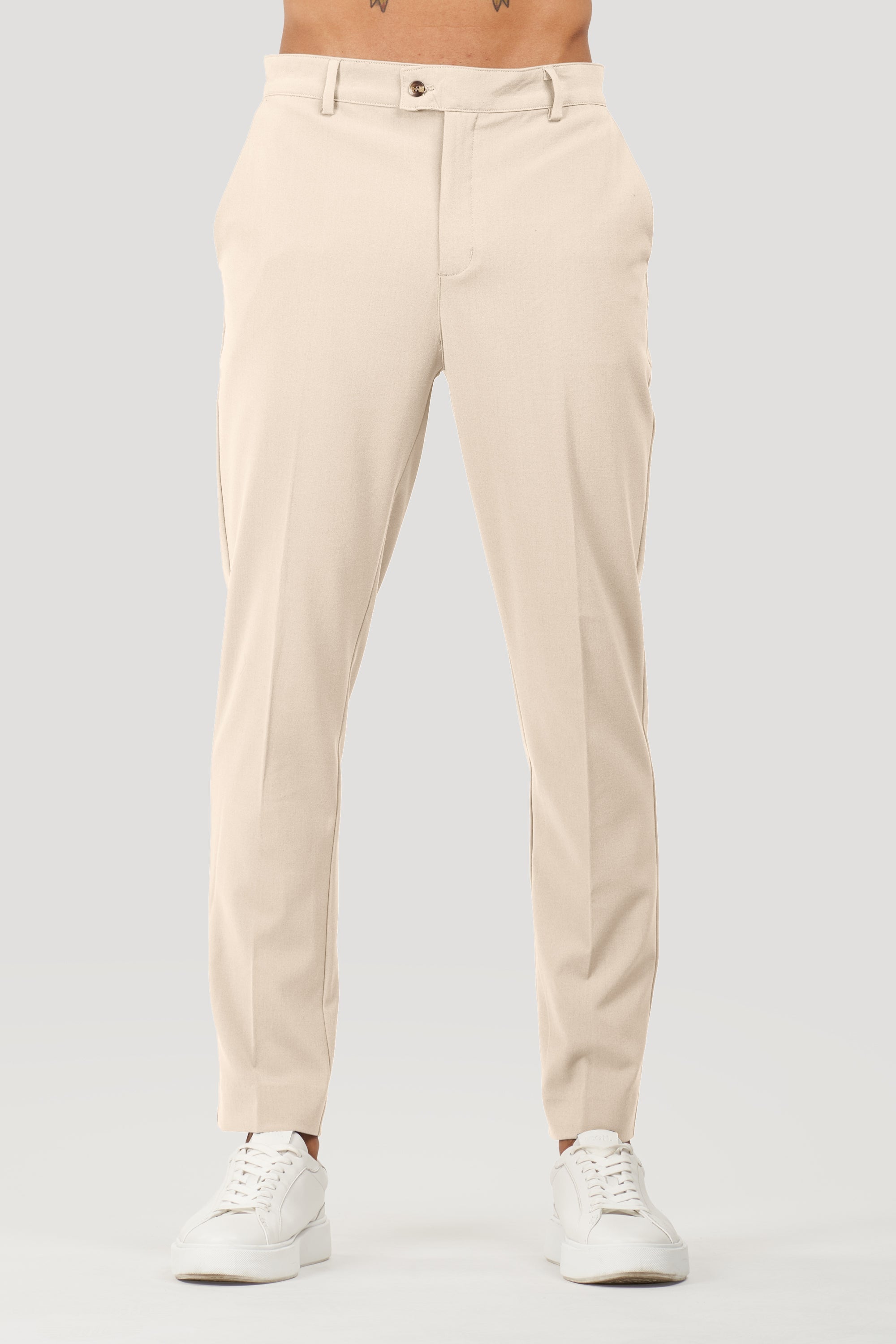 Calça Alfaiataria Masculina Milano Elite Bege