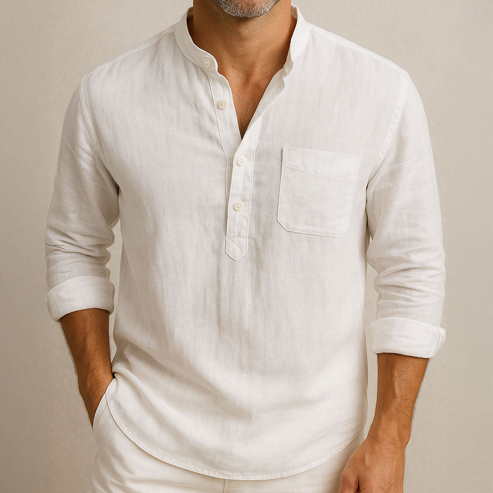 Elegant Men's Linen Shirt