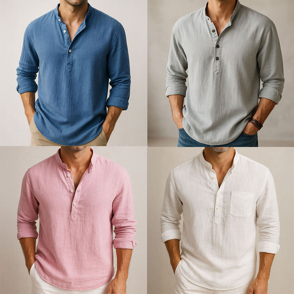 Elegant Men's Linen Shirt