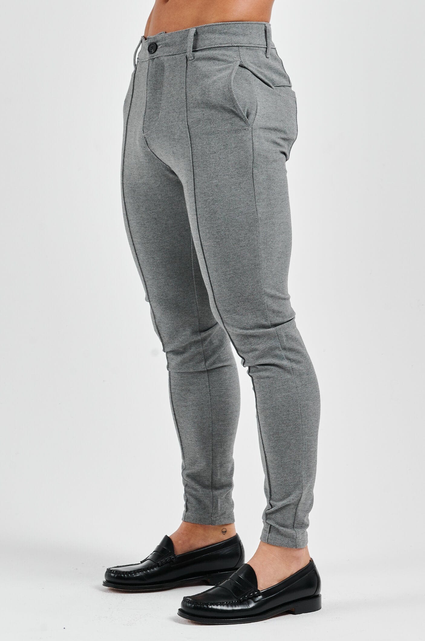 Calça Alfaiataria Masculina Elastano Skinny Elite