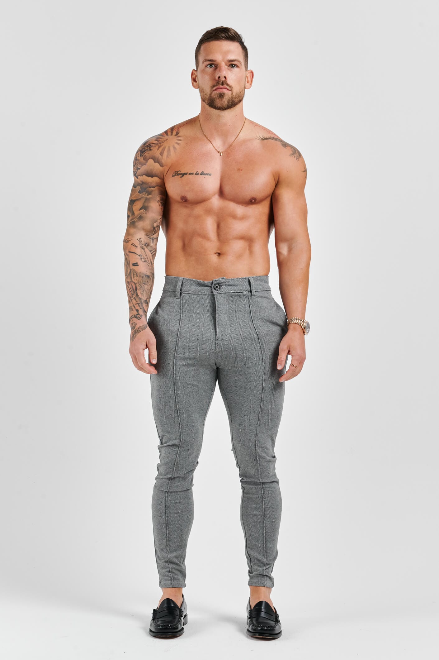 Calça Alfaiataria Masculina Elastano Skinny Elite