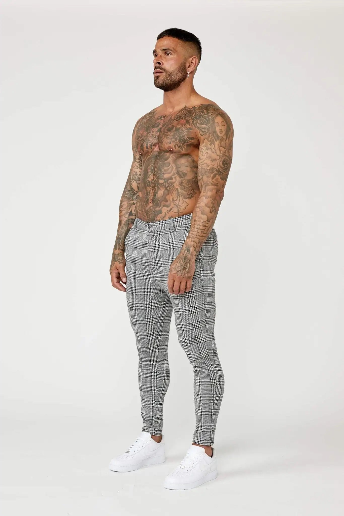 Calça Alfaiataria Masculina Xadrez Elite