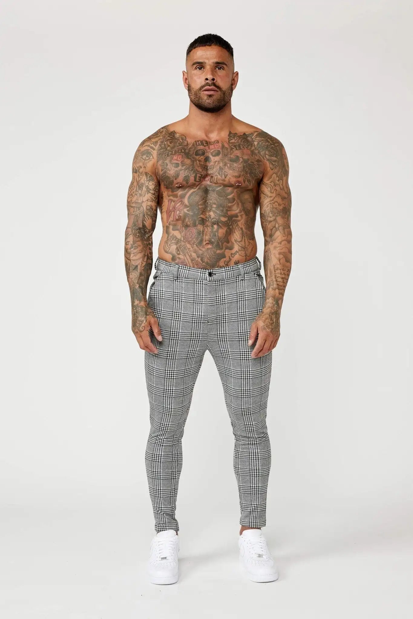 Calça Alfaiataria Masculina Xadrez Elite