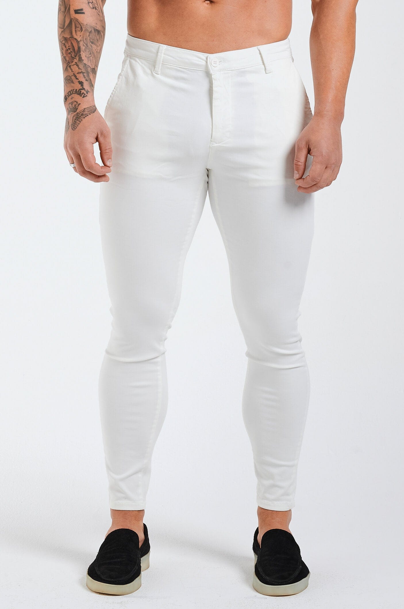Calça Masculina Skinny Branca Elite