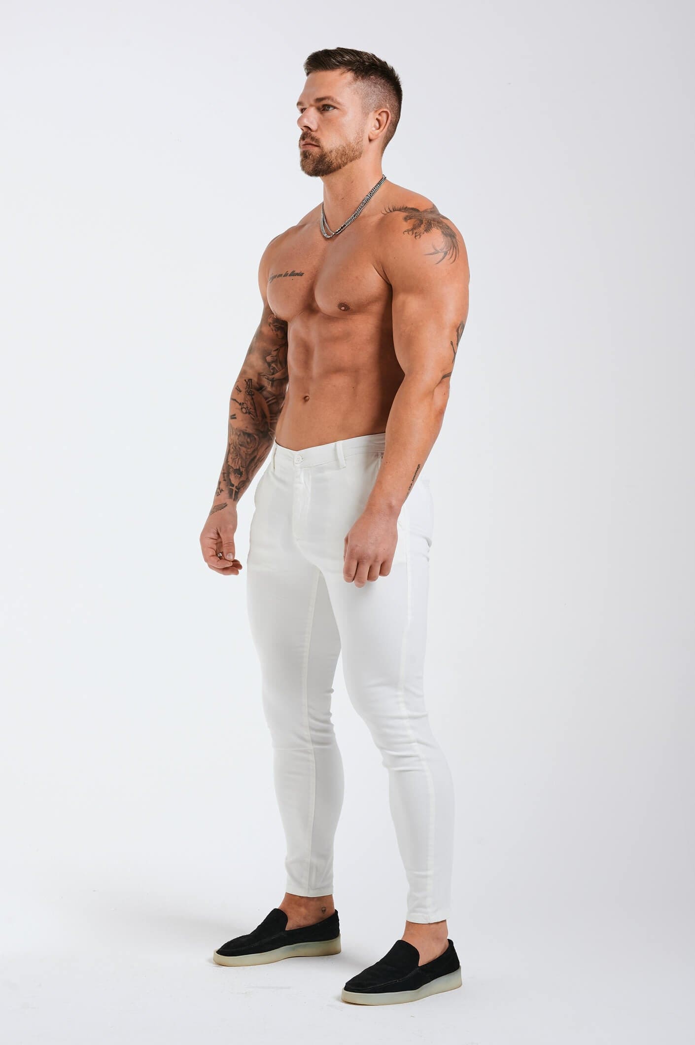 Calça Masculina Skinny Branca Elite