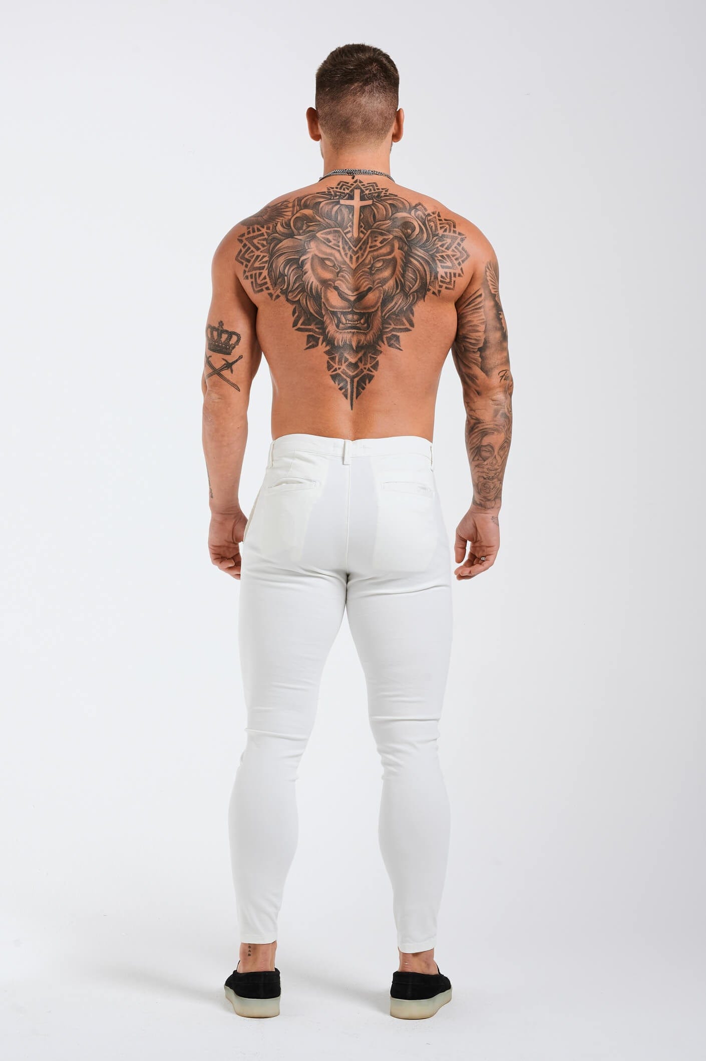 Calça Masculina Skinny Branca Elite