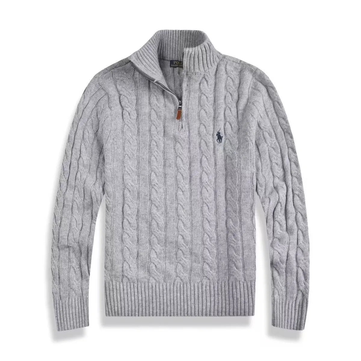 Suéter tricot Polo Zíper
