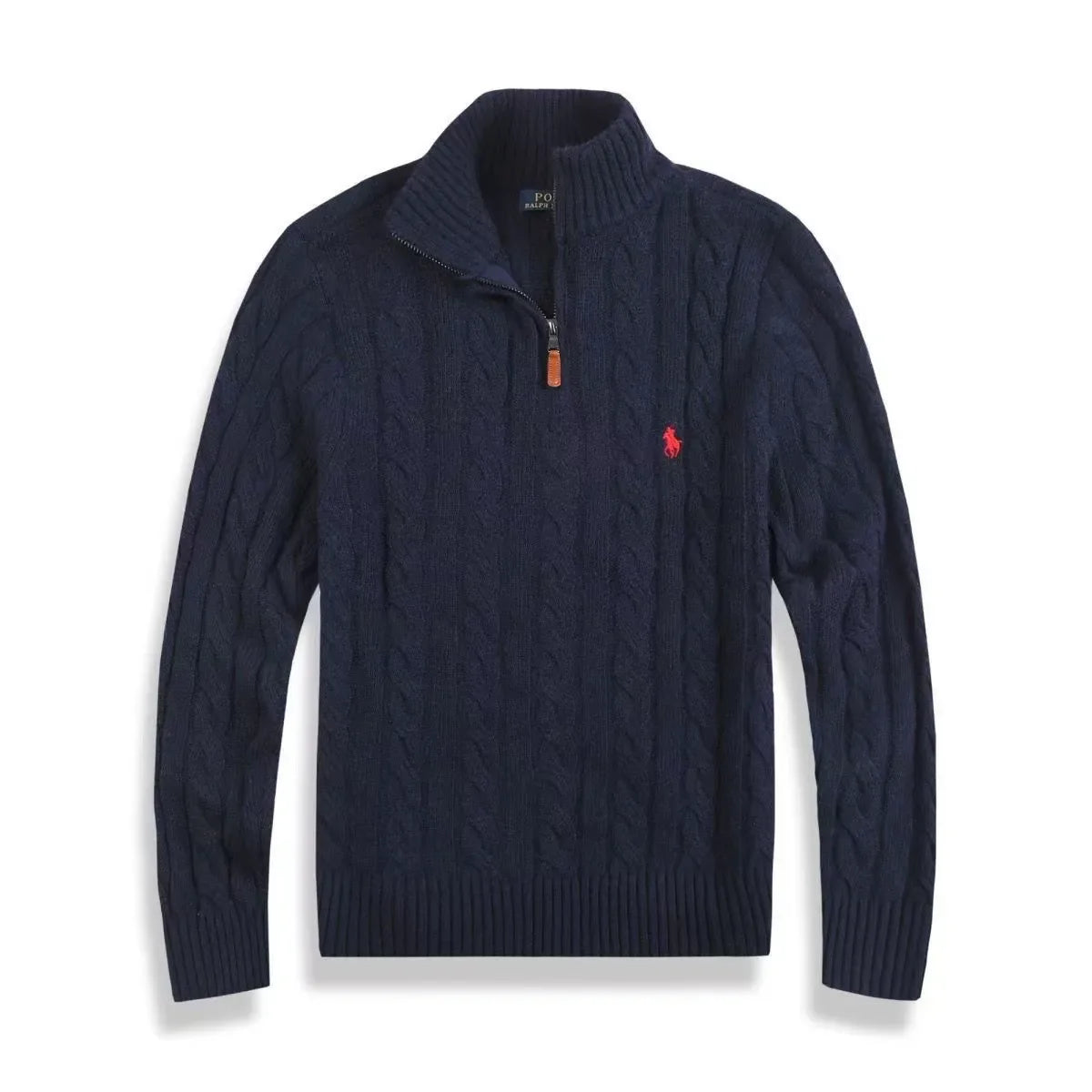 Suéter tricot Polo Zíper