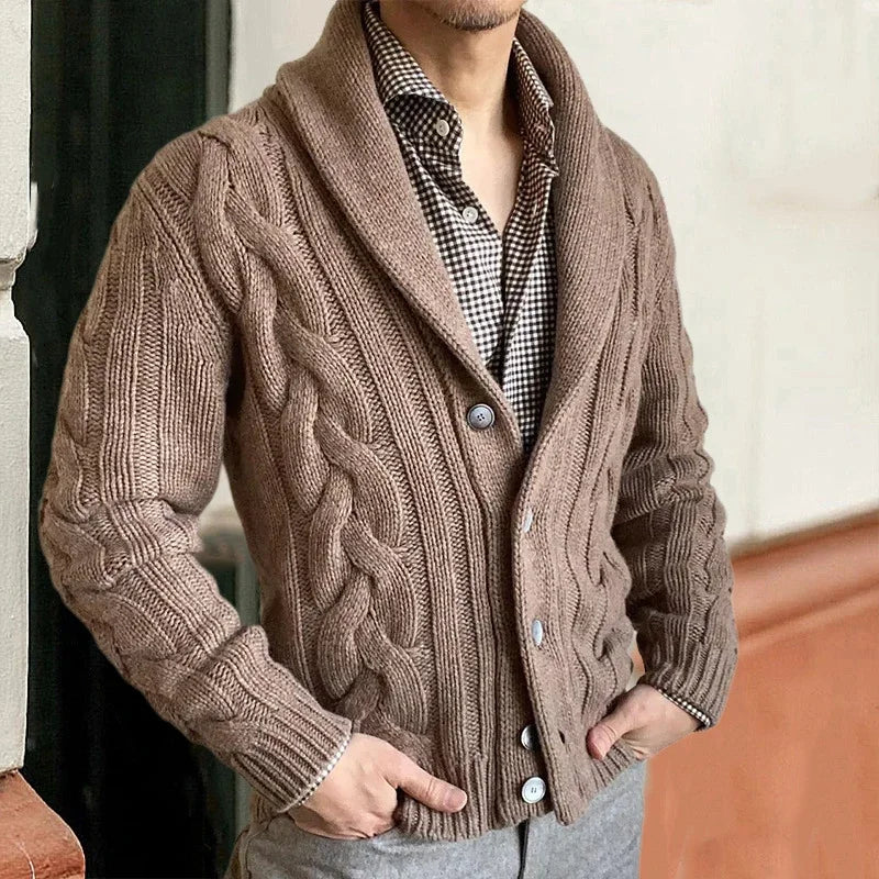 Cardigan de Malha Tricot de lã Elite