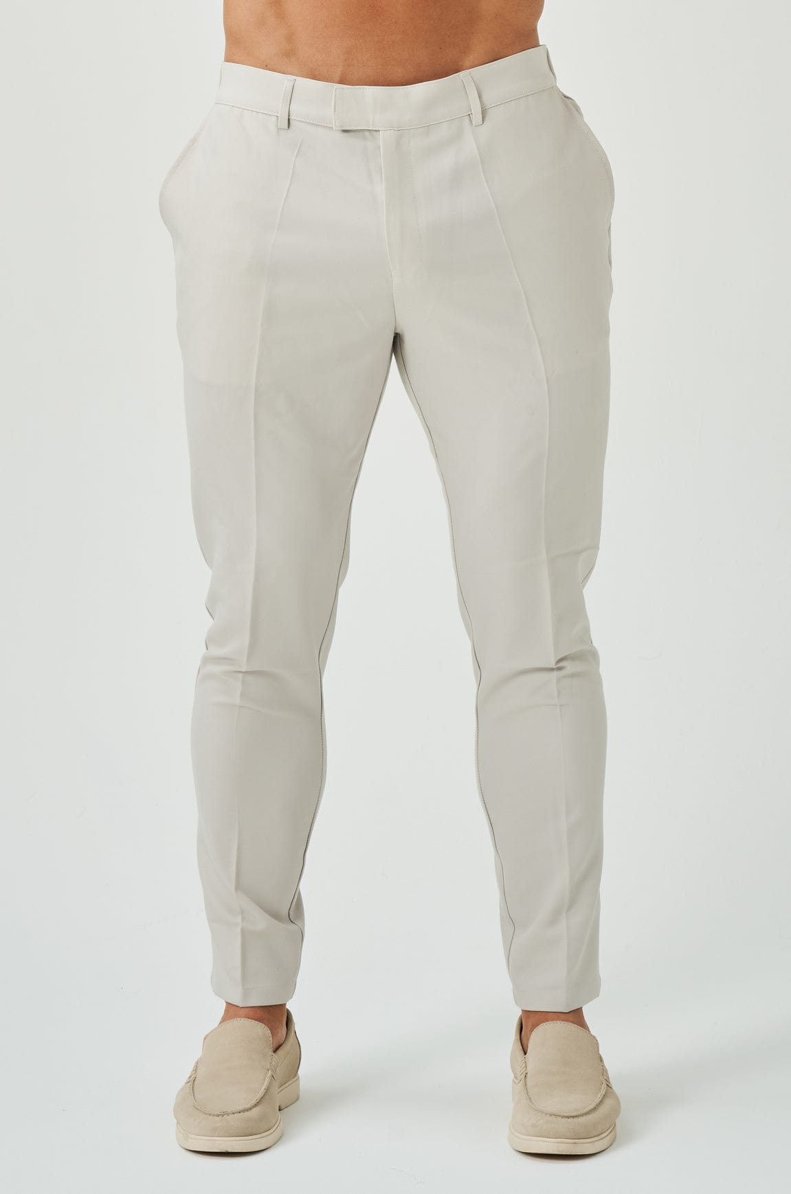 Calça Masculina Slim Fit Branco Marfim Elite