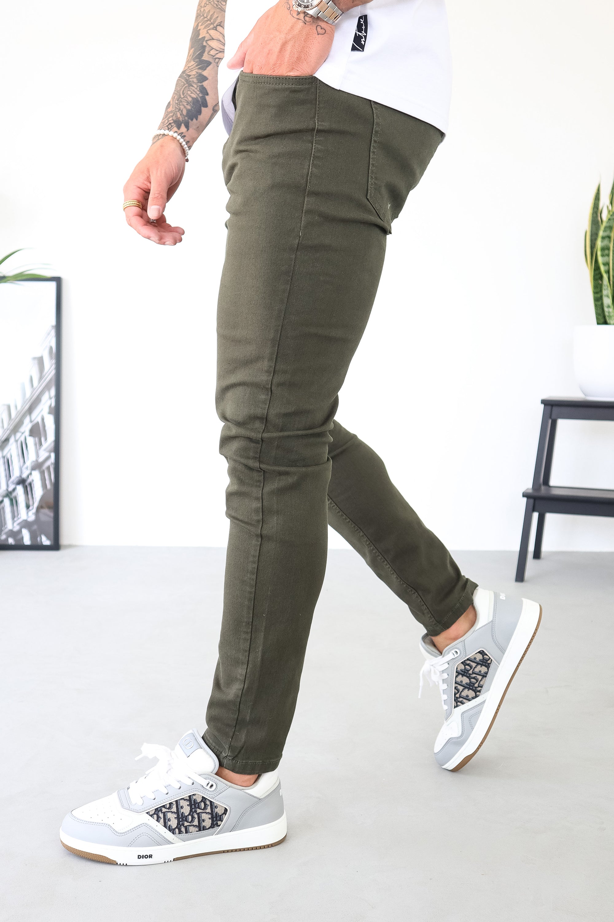 Calça Jeans Masculina  Elite Verde