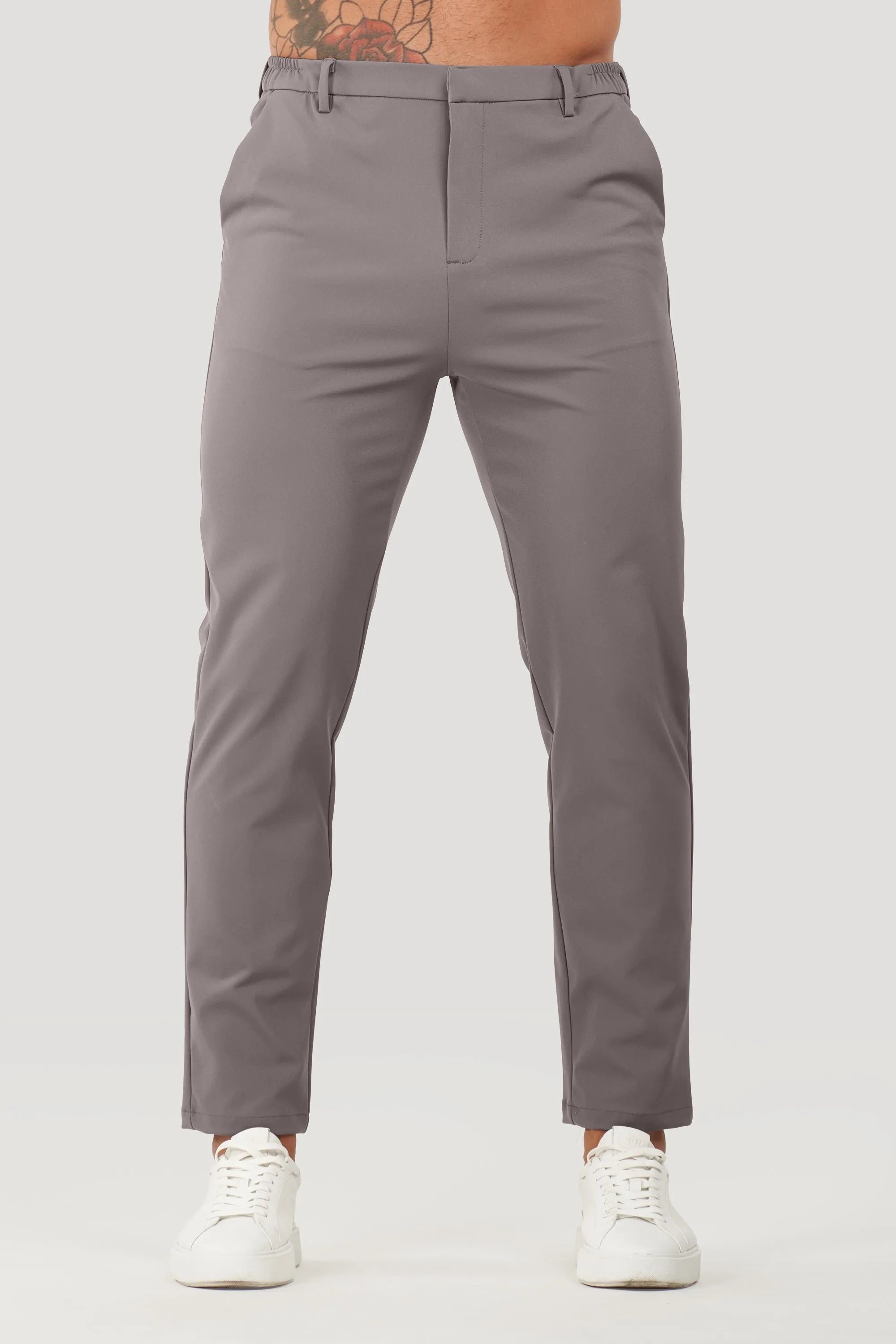 Calça Alfaiataria Masculina Tech Elite Cinza